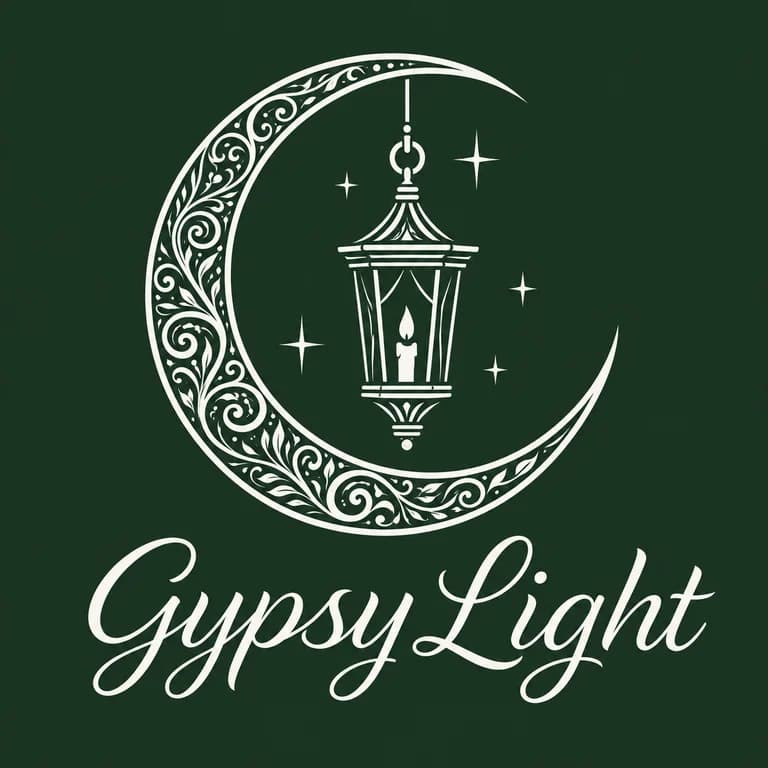 The GypsyLight crescent moon and lantern mark